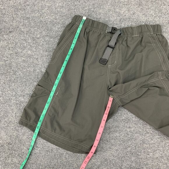 First Ascent Hiking Shorts Mens L Large Green Brief Lined Nylon Active Outdoor - Picture 6 of 10